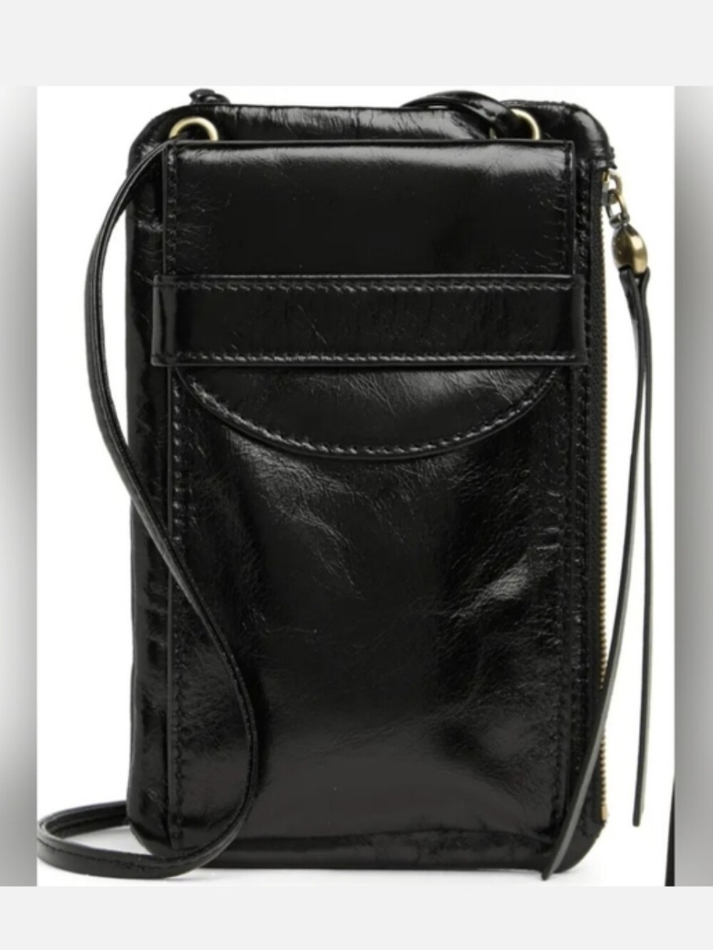 Hobo Agile Crossbody Phone Holder And Wallet In Black